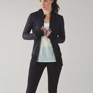 Daily Practice Jacket in Samba Snake Battleship Black